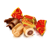 Карамельные конфеты с шоколадной начинкой Roshen Eclaire 250 грамм