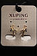 Стильні Х'юпінг золотисті сережки з камінням гірський кришталь Xuping медичне золото, фото 6