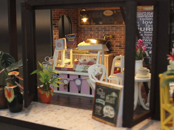 3D Румбокс Кафе "Coffee House" M027 DIY DollHouse (ID1309256881), цена