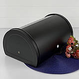 Хлібниця з неіржавкої сталі з відкидною кришкою Edenberg EB-133 Якісна хлібниця з неіржавкої сталі на кухню, фото 6