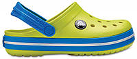 Кроксы сабо Детские Crocband Kids Tennis Ball J2 33-34 20,8 см Желто-синий