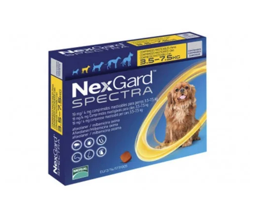Нексгард діапазону 3,5-7,5 кг. таблетки від бліх та кліщів для собак