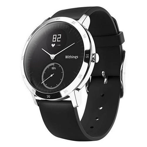 Гибридные часы Withings Steel HR Silver Black 36mm, цена 6054 грн ...
