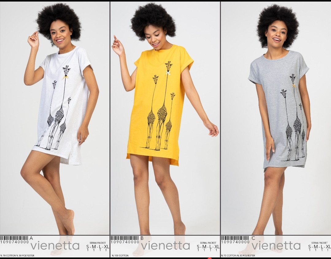 Туніка молодіжна сірого кольору з малюнком,Vinetta, фото 1