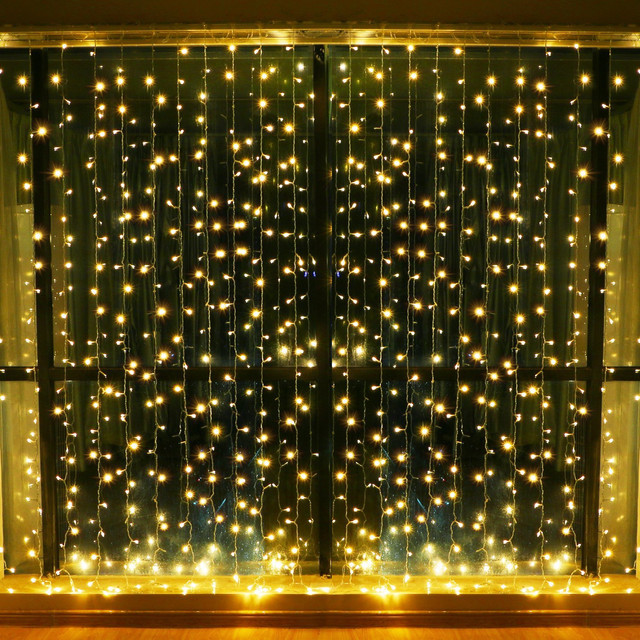Гірлянда штора RD-150 9000 LED 3х1 м 10 бурульок Теплий білий Лучшая цена, фото 1