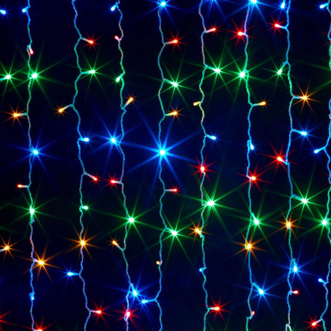 Гірлянда штора RD-150 9001 LED 3х1 м 10 бурульок Мультикольорова Лучшая цена, фото 1