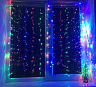 Гірлянда штора RD-150 9001 LED 3х1 м 10 бурульок Мультикольорова Лучшая цена, фото 2