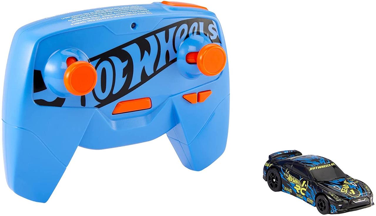 Хот Вілс Перезарядна радіокерована перегонова Ніссан 1/64 на пульті! Hot Wheels Nissan GTR GWB72