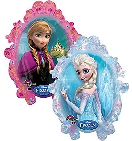 Frozen Крижане серце куля в формі дзеркала 78 см двостороння з гелієм