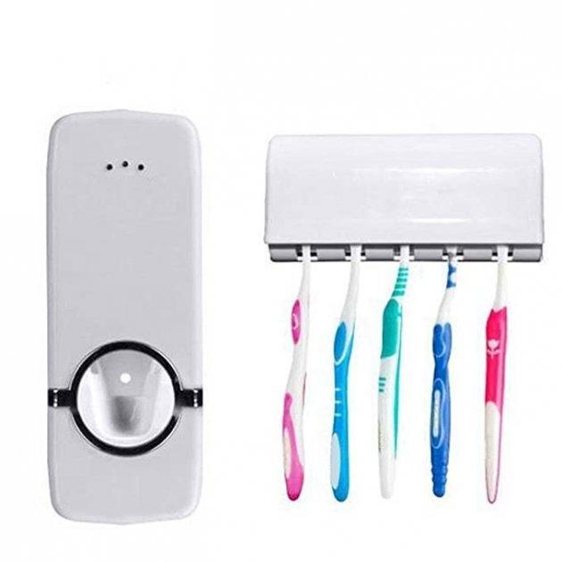 Дозатор зубної пасти й утримувач щіток Toothpaste Dispenser