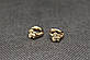 Красиві Х'юпінг золотисті сережки круглі з камінням гірський кришталь метелик Xuping медичне золото, фото 5