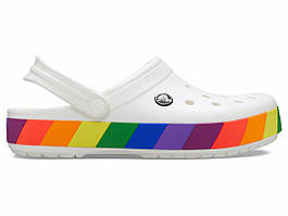 Крокси сабо Жіночі Crocband Rainbow Block Clog White M4-W6 36-37 22,1 см Білий