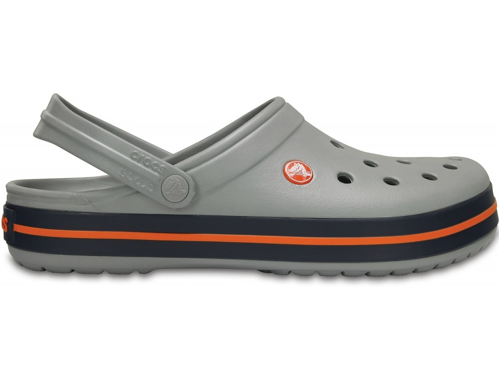 Крокси сабо Чоловічі Crocband Light Grey/Navy M10-W12 43-44 27,2 см Сірий