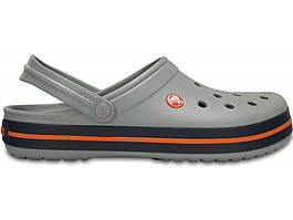 Крокси сабо Чоловічі Crocband Light Grey/Navy M10-W12 43-44 27,2 см Сірий