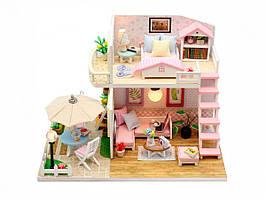Ляльковий 3D будинок конструктор Румбокс DIY House Румбокс Hongda craft Pink loft M033