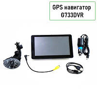 Автомобільний планшет GPS навігатор відеореєстратор 7" G733DVR DVR + AV + 4 Ядра + 512Mb Ram + 8Gb + Android