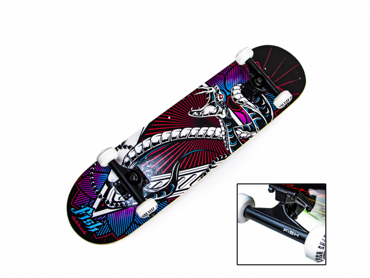 Скейтборд дерев'яний від Fish Skateboard "Snake"