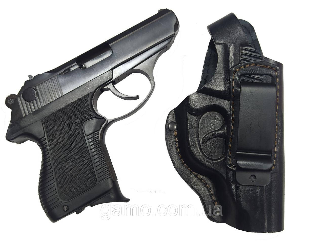 Кобура поясна шкіра ПСМ - Р, фото 1