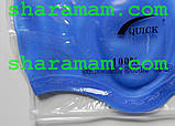 Силіконова шапочка для плавання синього кольору «Вуха», фото 4
