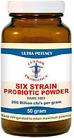 Custom probiotics Six Strain Probiotic Powder / Шесть штаммов пробиотиков 260млрд/1гр 50 грамм