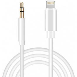 Перехідник Lightning to Jack 3.5 мм white 1.0m XoKo (AUX-001-WH) - оригінал
