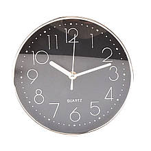 Великі настінні годинники в мінімалістичному стилі 51 див. "Time" сірі з мідними цифрами