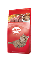 Сухой корм для котов и кошек Мяу с мясом, рисом и овощами 14 кг
