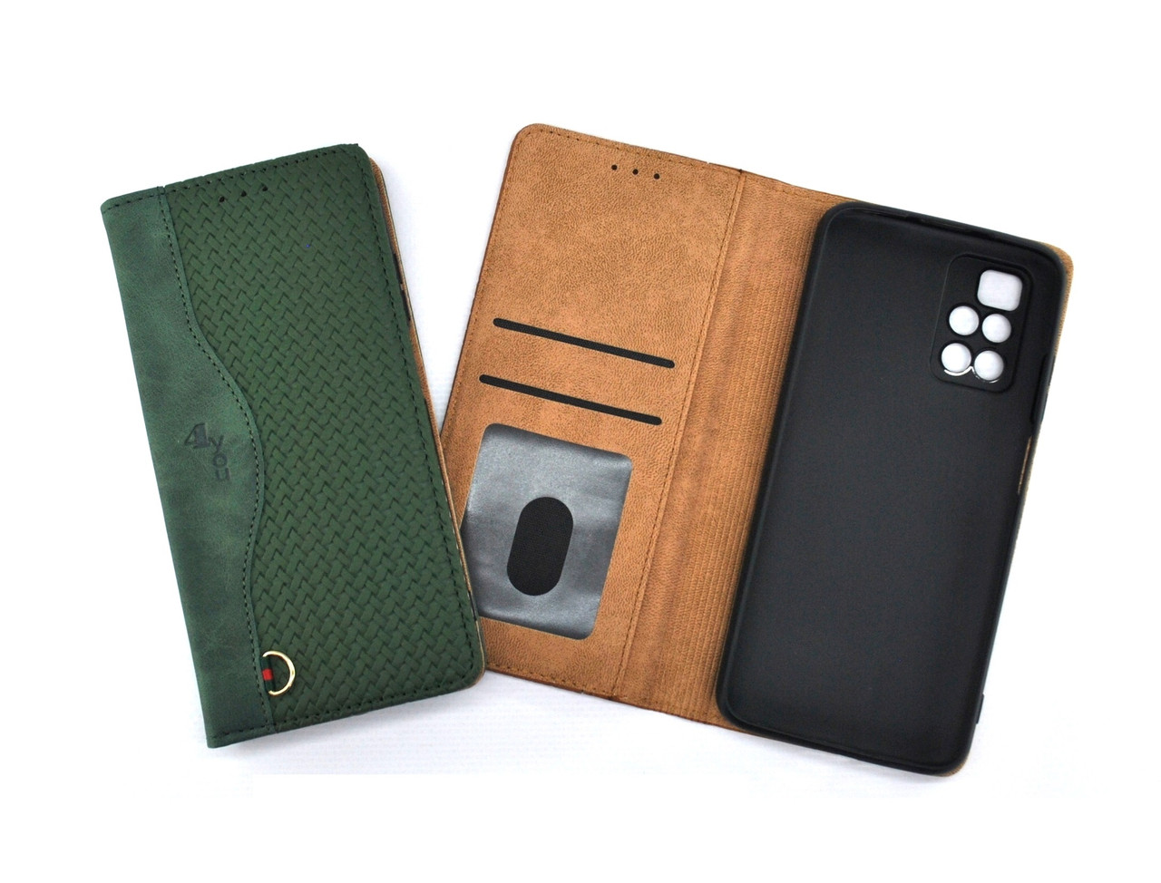 Чохол книжка для телефону Samsung A03 Core/A032 NANCY на магніті з функцією підставки і кишенею для карток Green 4you