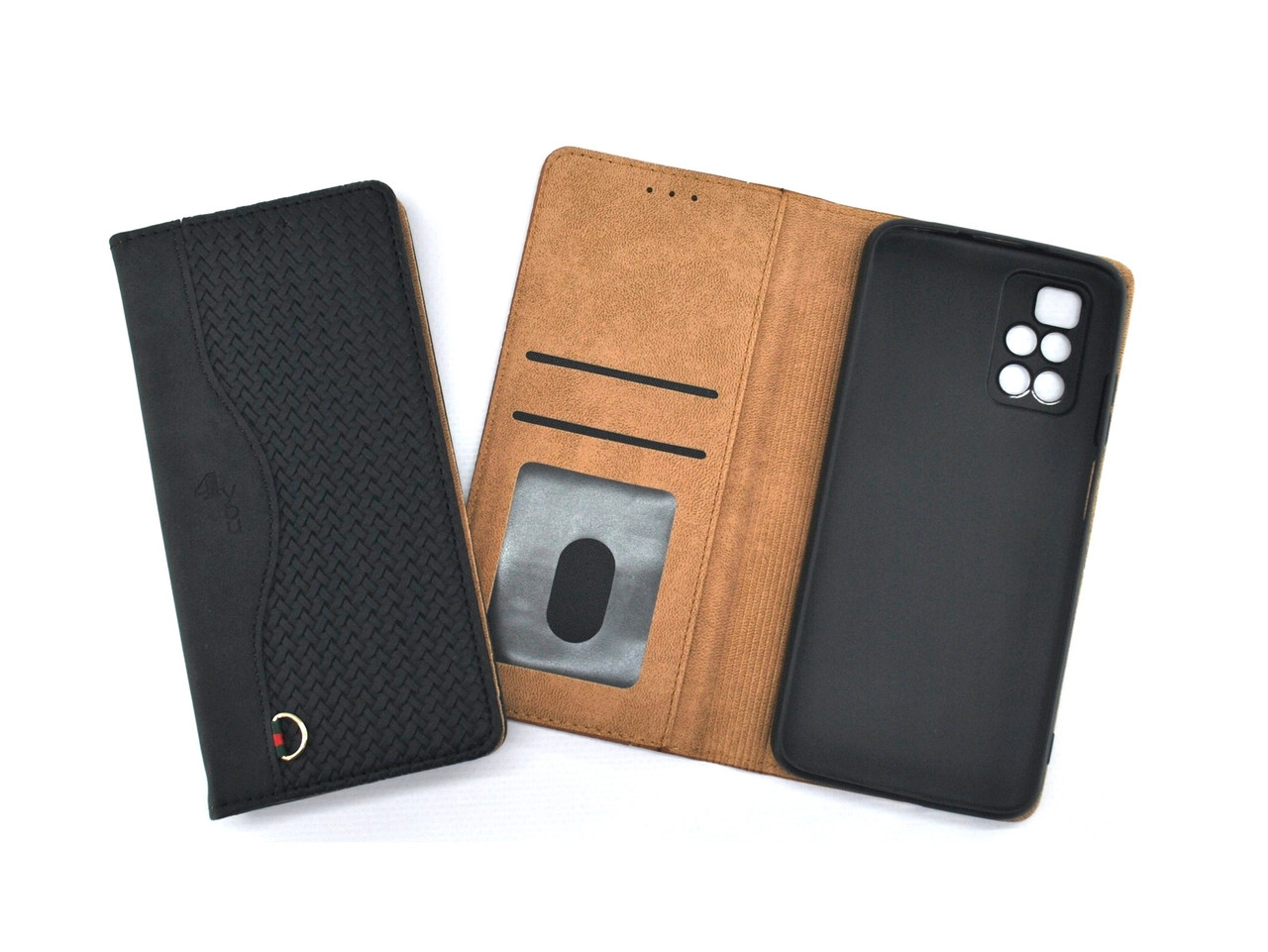 Чохол книжка для телефону Samsung A03/A035 NANCY на магніті з функцією підставки і кишенею для карток Black 4you