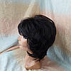 Перука пишний каскад з термоволосся чорний 7016-1, фото 6