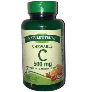 Вітаміни і мінерали nature's Truth Chewable Vitamin C 500 mg (60 жувальних таблеток.), фото 1