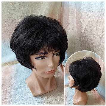 Перука пишна каре каскад з термоволосся темно-шоколадний RG 2025-4