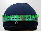 Тканинна шапочка для плавання синього кольору, фото 3