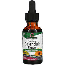 Квітки календули Nature's Answer "Calendula Flower" екстракт із низьким вмістом спирту, 1000 мг (30 мл)