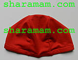 Тканинна шапочка для плавання червоного кольору, фото 2
