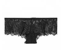 Трусики жіночі чікі Victoria's Secret Very Sexy Peacock Lace Black Cheeky Panty, розмір XS