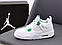 Жіночі кросівки Air Jordan 4 Retro Green Metallic, фото 2