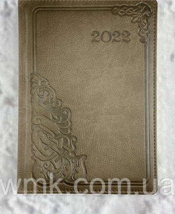 Щоденник 2022 датований Бібльос А5 B250. 1зол бордо, фото 1