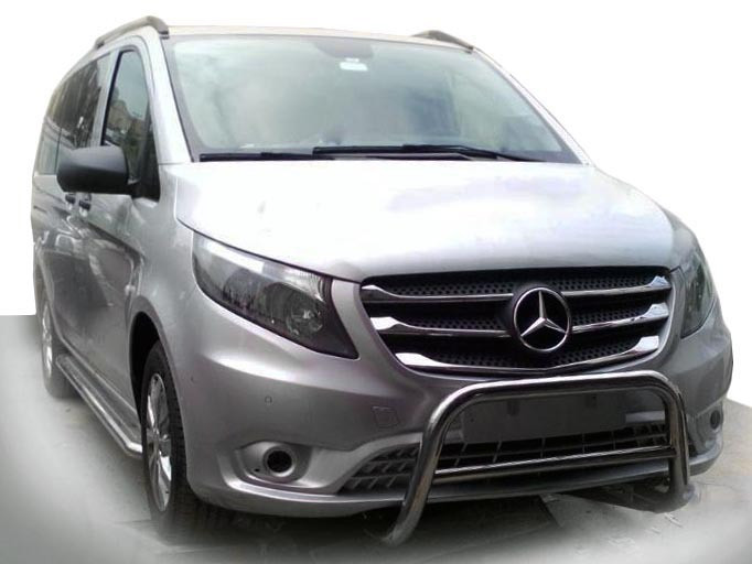 Кенгурятник WT005 (нерж.) для Mercedes Vito V-class W447 Нержавіюча сталь, фото 1