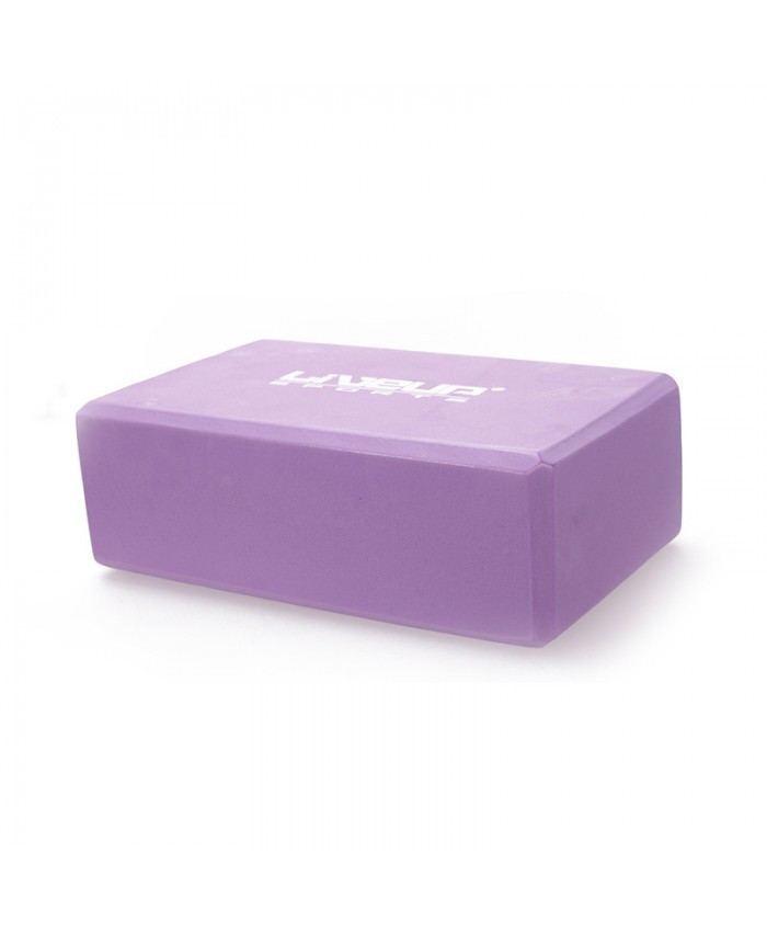 Блок для йоги LiveUp, фіолетовий
