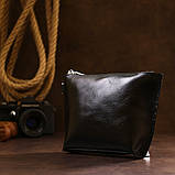 Зручна шкіряна сумочка Shvigel 16409 Чорний, фото 6