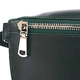 Шкіряна жіноча сумка на пояс Shvigel 16390 Зелений, фото 5