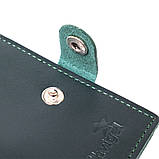 Невелике шкіряне портмоне Shvigel 16490 Зелений, фото 3