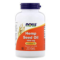 Масло семян конопли, Now Hemp Seed Oil 1,000 mg 120 гелевых капсул