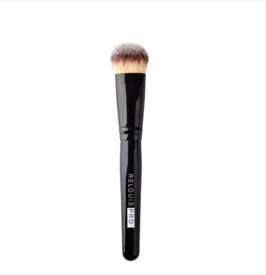 ПЕНЗЛИК КОСМЕТИЧНИЙ  No3 ДЛЯ ТОНАЛЬНОЇ ОСНОВИ RELOUIS PRO FOUNDATION BRUSH( синтетичний ворс)