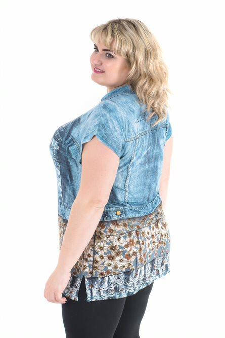 Туніка Джинса Великого розміру 56-58;, фото 2