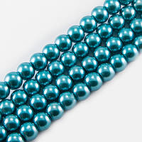 Перли намистини скло глянець 4 мм ≈216шт/86 см чирок УТ000004843