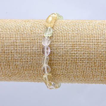 Браслет на гумці Асорті галтовка d-8х6мм +-