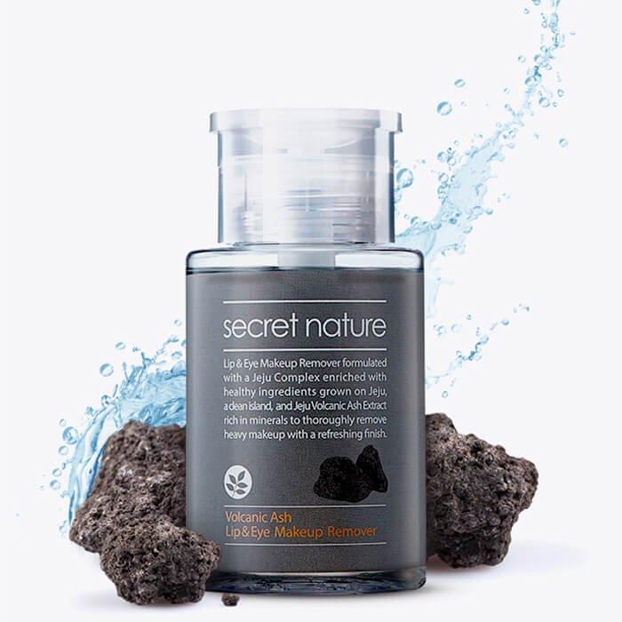 Рідина для зняття макіяжу Secret Nature Volcanic Ash Lip & Eye Makeup Remover 150 мл