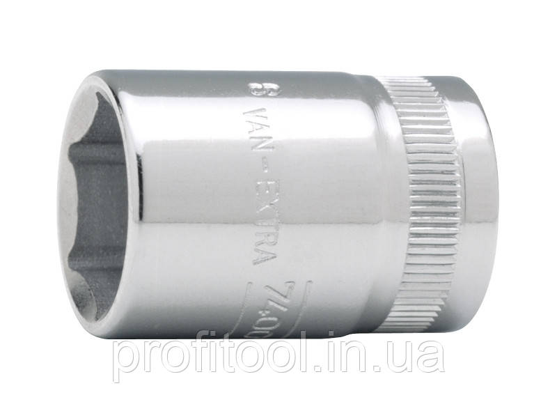 Головка торцева BAHCO 6-гранна 8 мм; квадрат 3/8";полірована CrV сталь; динамічний профіль (7400SM-8), фото 1